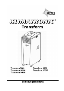 Bedienungsanleitung Suntec Transform 14000 Klimagerät