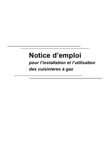 Mode d’emploi Fagor 4CF-40PTNBU Cuisinière