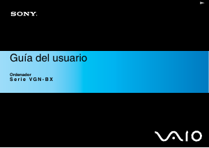 Manual de uso Sony Vaio VGN-BX51VN Portátil