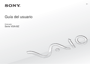 Manual de uso Sony Vaio VGN-BZ21XN Portátil