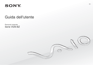 Manuale Sony Vaio VGN-BZ26X Notebook