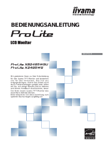 Bedienungsanleitung iiyama ProLite XB2485WSU LCD monitor