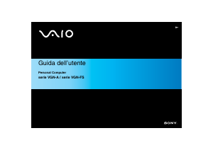 Manuale Sony Vaio VGN-FS215M Notebook