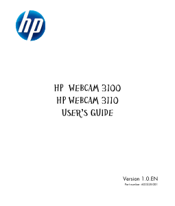Bruksanvisning HP 3100 Webbkamera