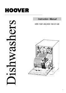 Handleiding Hoover HDS 108 X/1-86 Vaatwasser