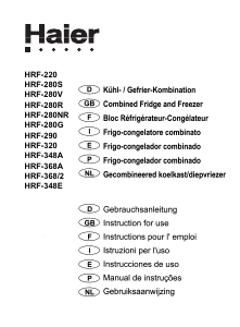 Mode d’emploi Haier HRF-348A Réfrigérateur combiné