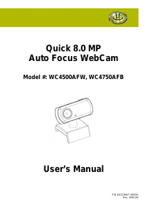 Bruksanvisning Gear Head WC4500AFW Auto Focus Webbkamera