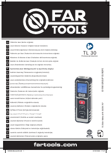 Rokasgrāmata Far Tools TL 30 Lāzera attāluma mērītājs