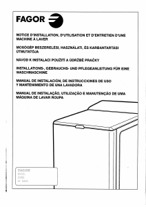 Manual Fagor 2FET-51 Máquina de lavar roupa