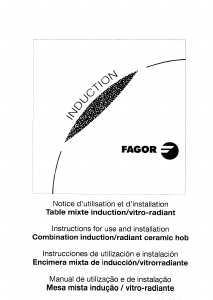 Handleiding Fagor 2IFT-800S Kookplaat
