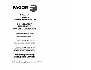 Mode d’emploi Fagor 3CIV-88 Congélateur