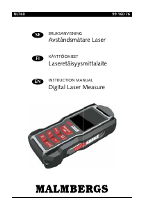 Bruksanvisning Malmbergs NLT60 Laseravståndsmätare