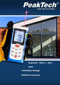 Instrukcja PeakTech P 2801 Dalmierz laserowy