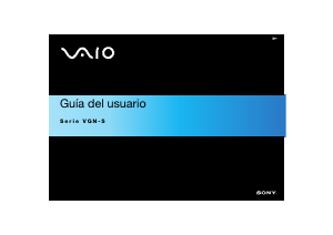 Manual de uso Sony Vaio VGN-S1XP Portátil