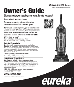 Manual Eureka AS1061A AirSpeed Vacuum Cleaner