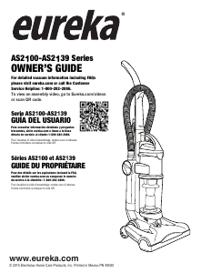 Manual Eureka AS2111A AirSpeed Vacuum Cleaner