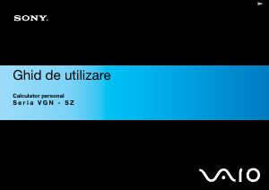 Manual Sony Vaio VGN-SZ62WN Laptop