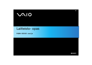 Käyttöohje Sony Vaio VGN-X505VP Kannettava tietokone