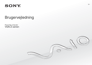 Brugsanvisning Sony Vaio VGN-Z56XG Bærbar computer