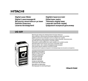 Manuál Hitachi UG 50Y Laserový dálkoměr