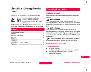 Rokasgrāmata Leica Disto D3a BT Lāzera attāluma mērītājs