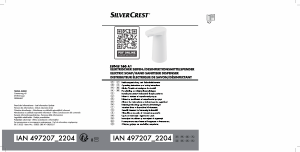 Mode d’emploi SilverCrest IAN 497207 Distributeur de savon