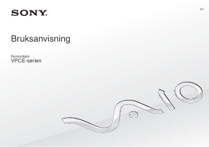 Bruksanvisning Sony Vaio VPCEC3C5E Bärbar dator