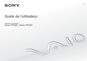 Mode d’emploi Sony Vaio VPCEE3J1E Ordinateur portable
