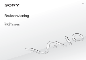 Bruksanvisning Sony Vaio VPCS12A7R Bärbar dator
