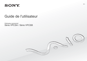 Mode d’emploi Sony Vaio VPCSA1A7E Ordinateur portable
