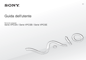 Manuale Sony Vaio VPCSB4C5E Notebook