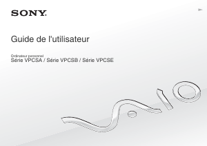 Mode d’emploi Sony Vaio VPCSE1C9E Ordinateur portable