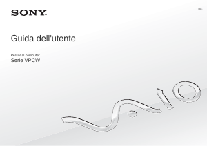 Manuale Sony Vaio VPCW11S1R Notebook