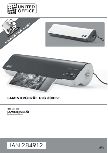 Bedienungsanleitung United Office ULG 300 B1 Laminiergerät