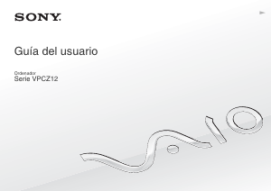 Manual de uso Sony Vaio VPCZ12E7E Portátil