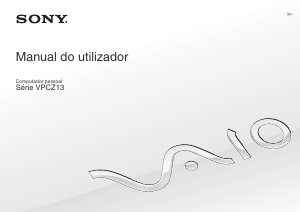 Manual Sony Vaio VPCZ13A7E Computador portátil