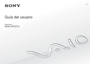 Manual de uso Sony Vaio VPCZ13B7E Portátil