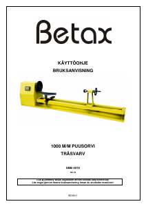 Bruksanvisning Betax 1000 M/M Svarv