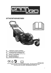 Manual Gardeo GTTAC58T43R-BS750EX Lawn Mower
