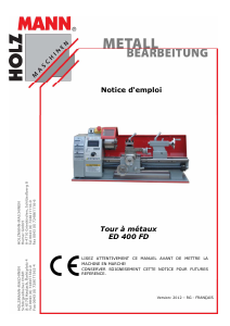 Mode d’emploi Holzmann ED 400FD Tour