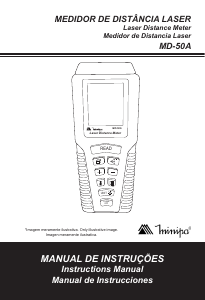 Manual Minipa MD-50A Medidor de distâncias a laser
