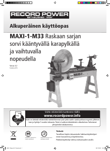 Käyttöohje Record Power MAXI-1-M33 Sorvi