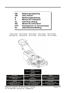 Manual Texas XM 510 TR/W Lawn Mower