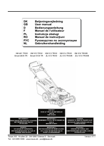 Manual Texas XM 512 TR/W Lawn Mower