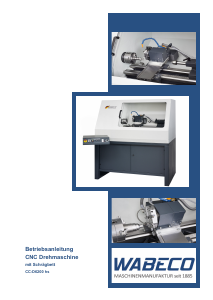 Bedienungsanleitung Wabeco CC-D6200 hs Drehbank