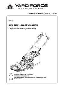 Bedienungsanleitung Yard Force LM G37A Rasenmäher