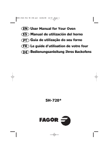 Bedienungsanleitung Fagor 5H-720N Backofen