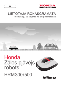 Rokasgrāmata Honda HRM300 Miimo Zāles pļāvējs