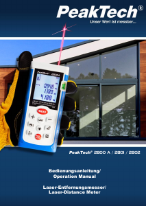 Bedienungsanleitung PeakTech P 2802 Laser-entfernungsmesser