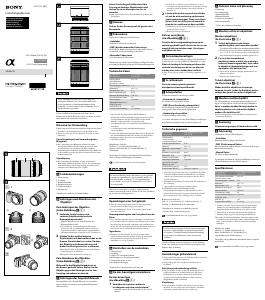 Bedienungsanleitung Sony NEX-C3Y Objektiv
